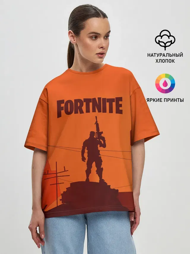 Женская футболка оверсайз