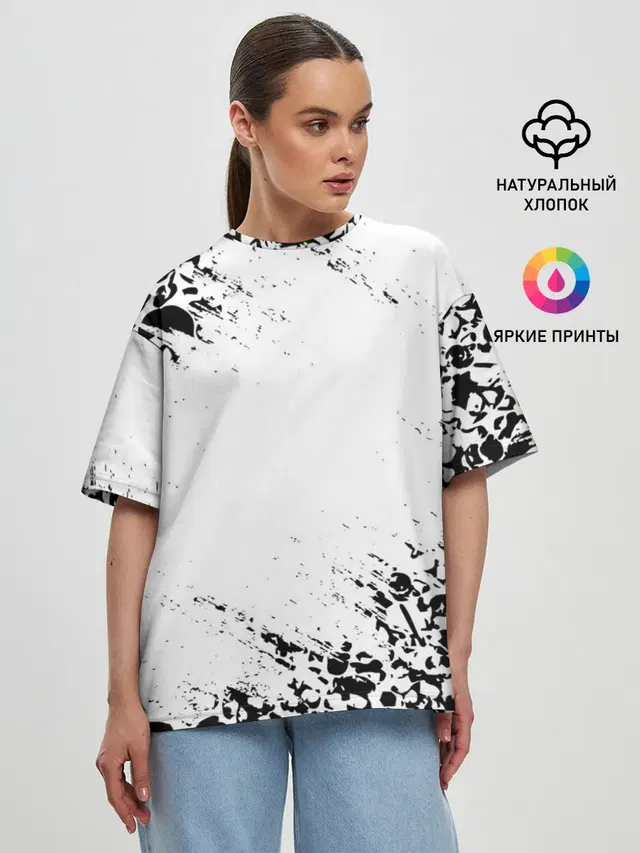 Женская футболка оверсайз