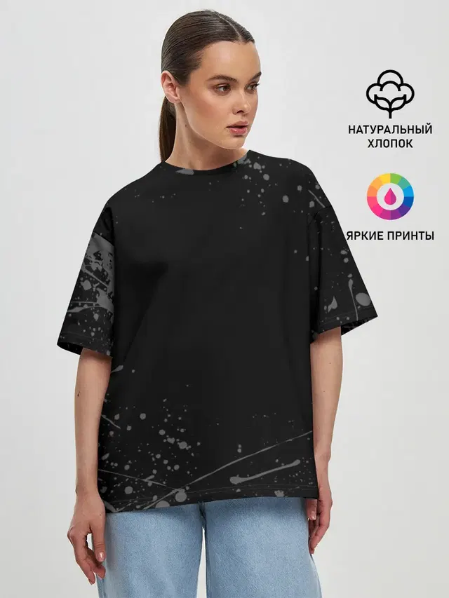 Женская футболка оверсайз