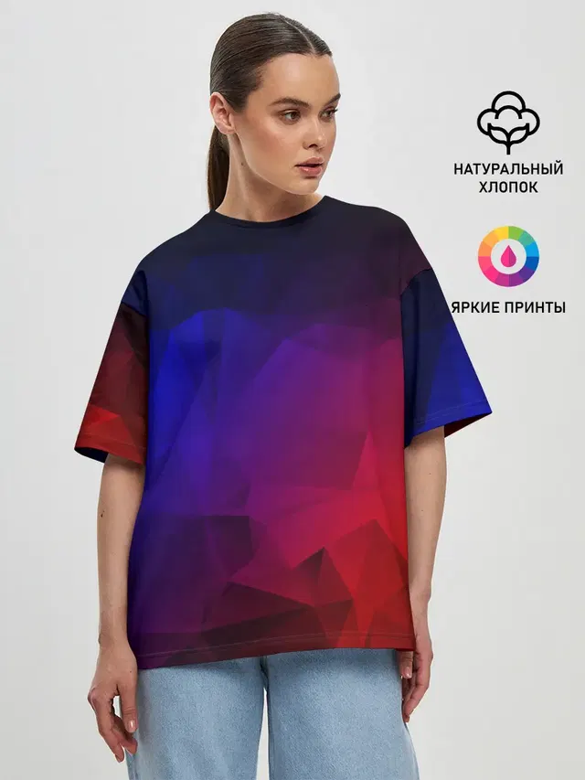 Женская футболка оверсайз