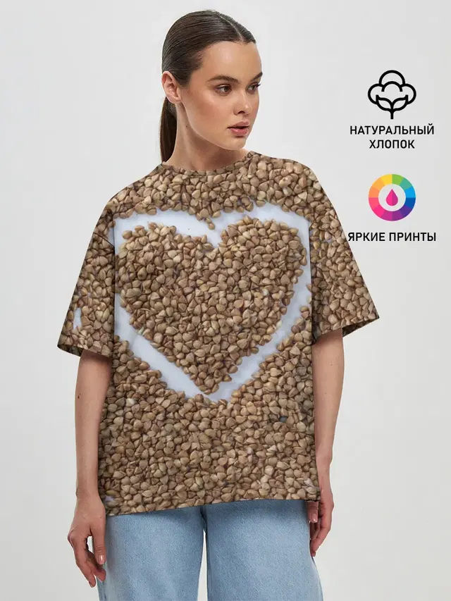 Женская футболка оверсайз