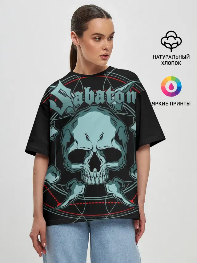 Женская футболка оверсайз
