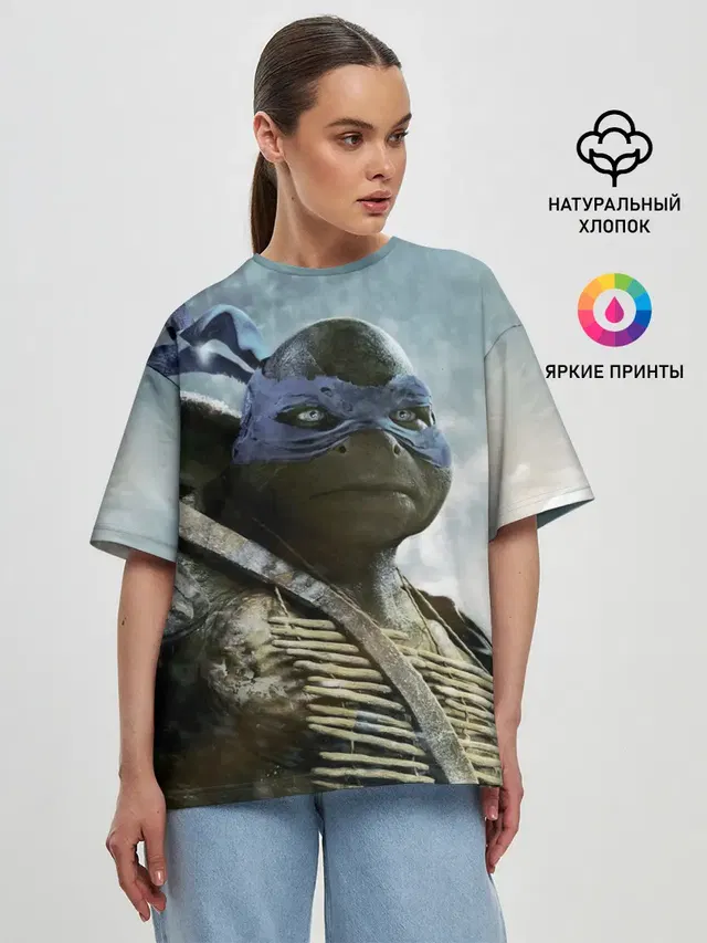 Женская футболка оверсайз
