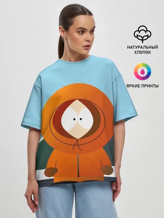 Женская футболка оверсайз