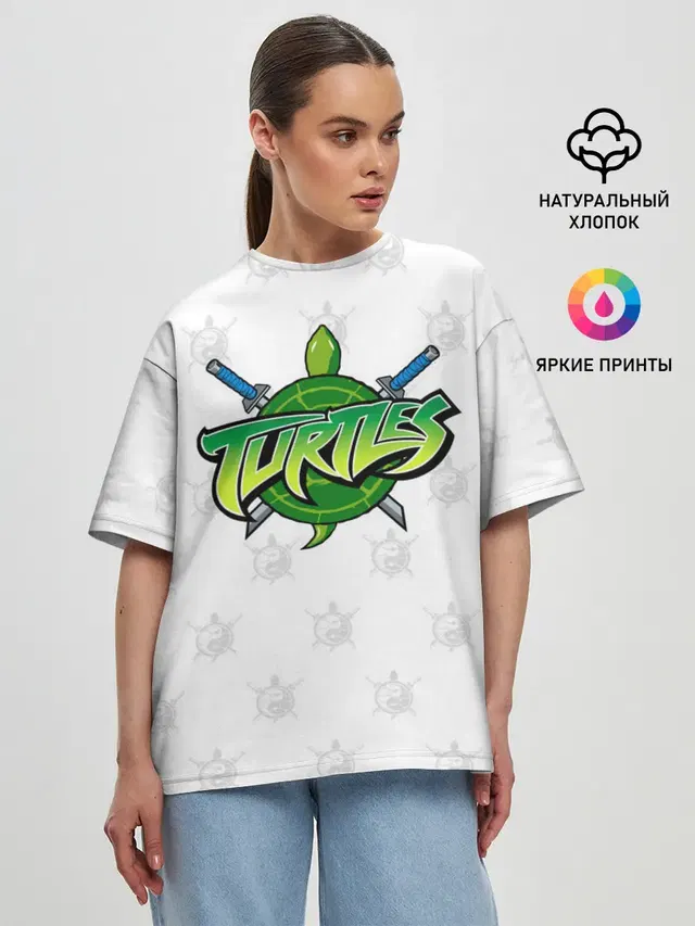 Женская футболка оверсайз