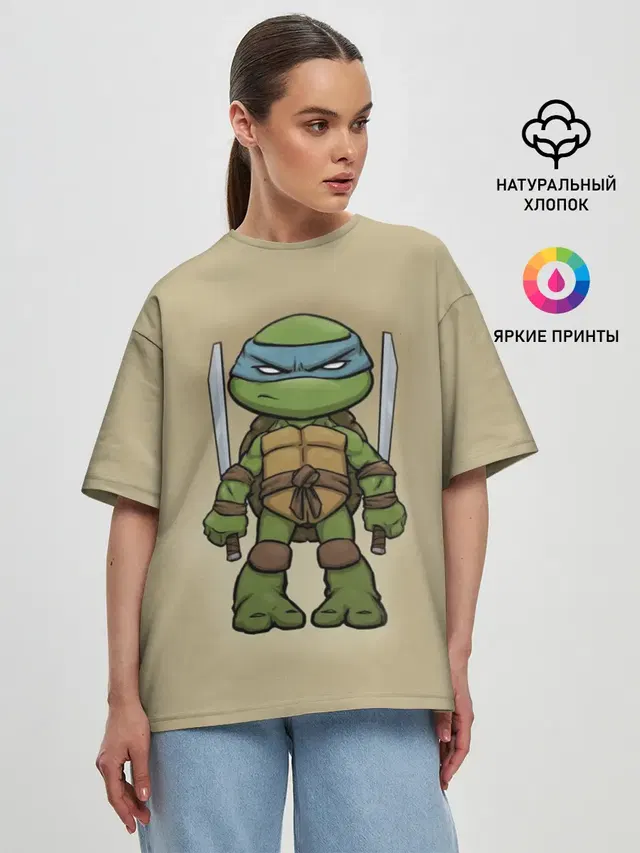 Женская футболка оверсайз