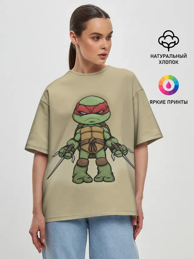 Женская футболка оверсайз