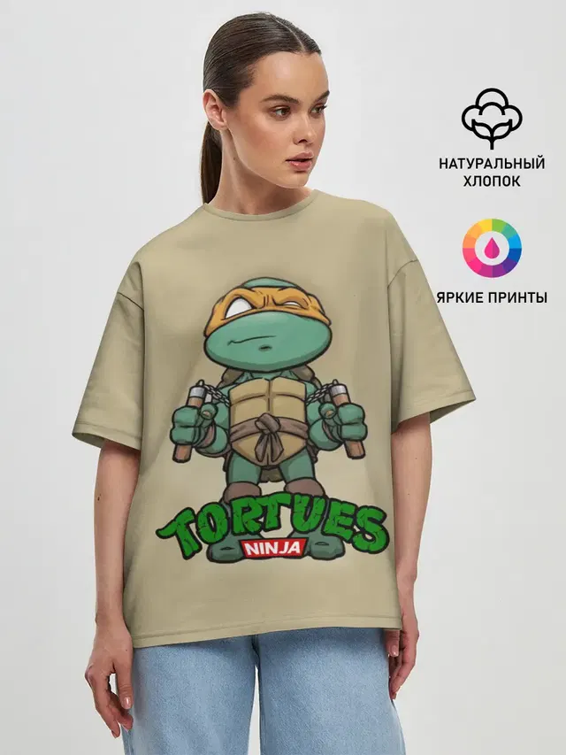 Женская футболка оверсайз