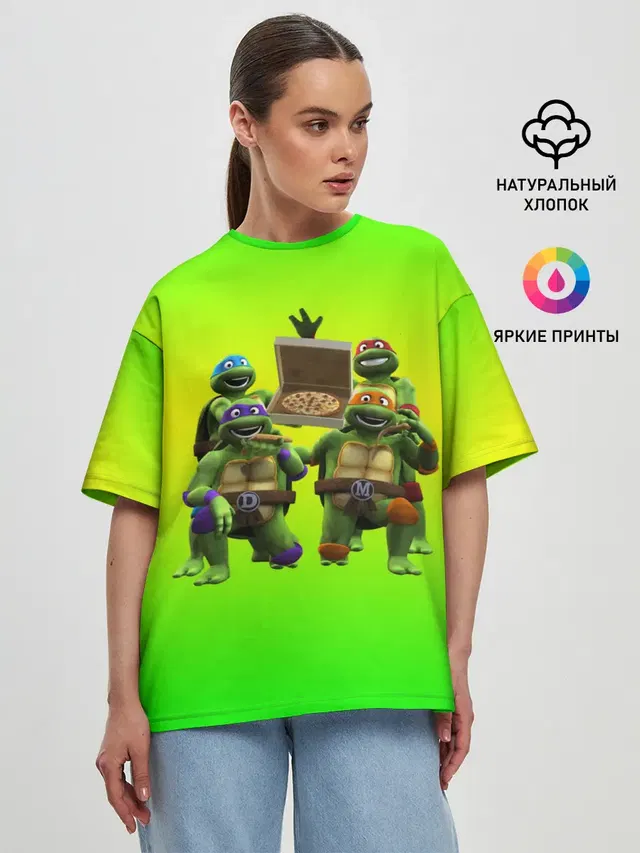 Женская футболка оверсайз