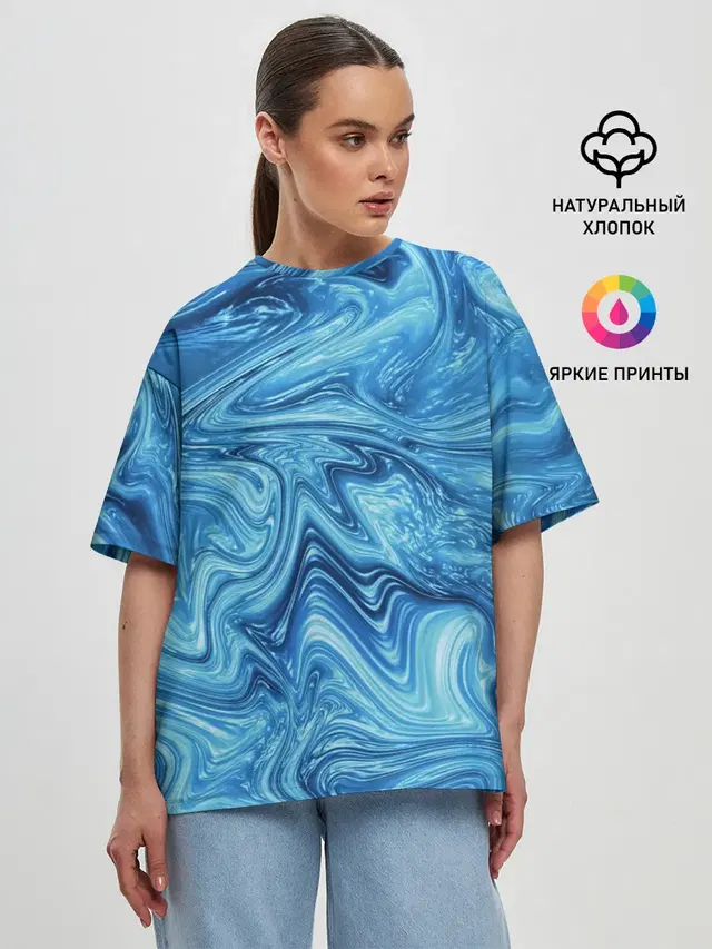 Женская футболка оверсайз