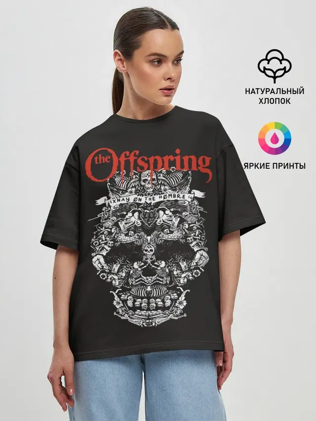 Женская футболка оверсайз с принтом «Offspring»