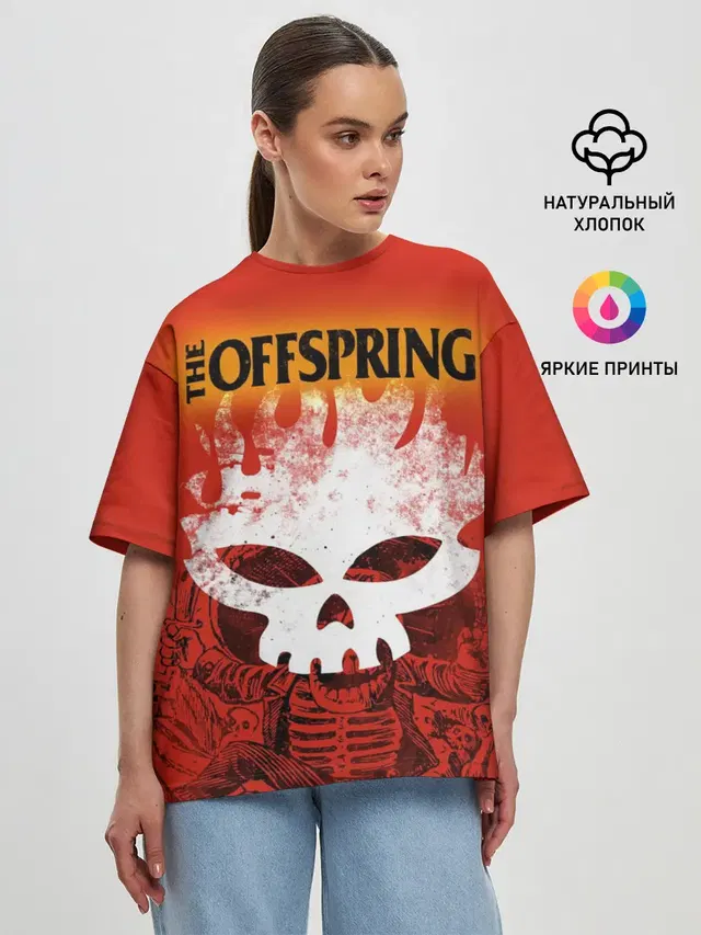 Женская футболка оверсайз с принтом «Offspring — The Offspring»