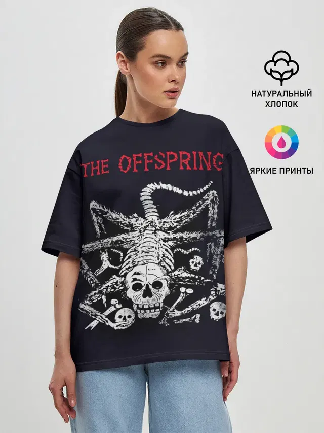 Женская футболка оверсайз с принтом «Offspring»