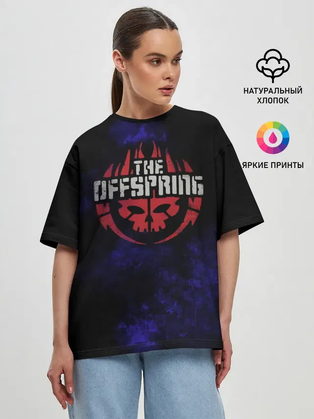 Женская футболка оверсайз с принтом «Offspring»