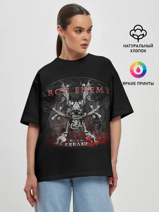 Женская футболка оверсайз