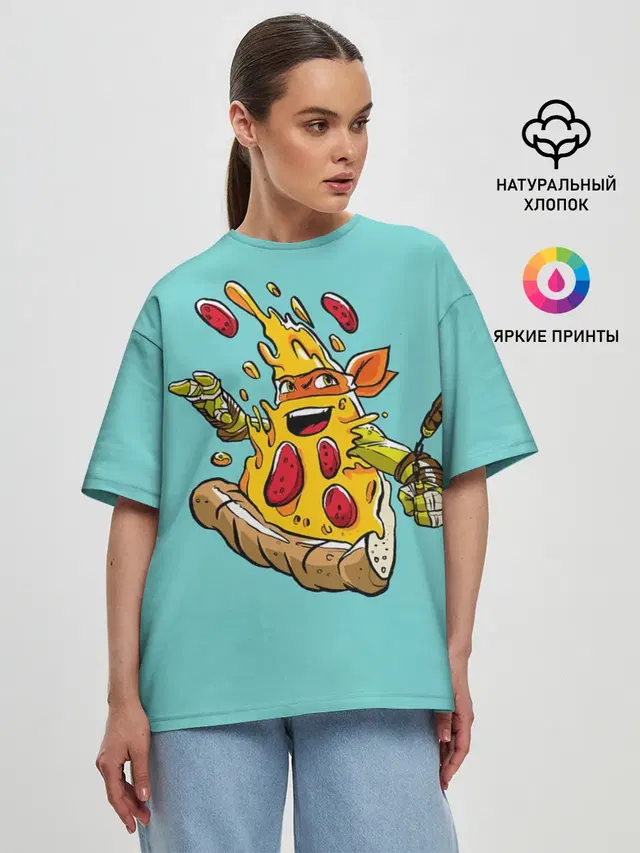 Женская футболка оверсайз