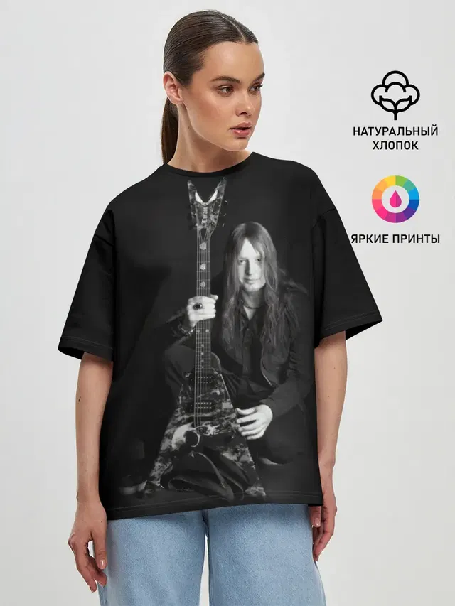Женская футболка оверсайз