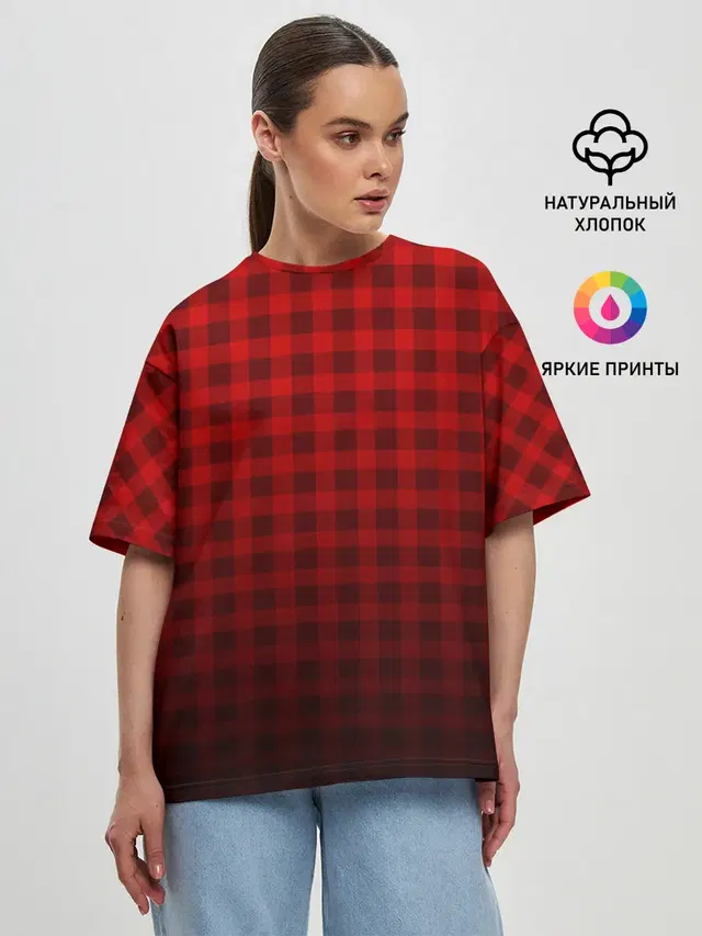 Женская футболка оверсайз