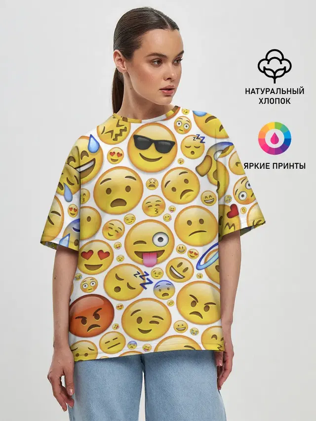 Женская футболка оверсайз