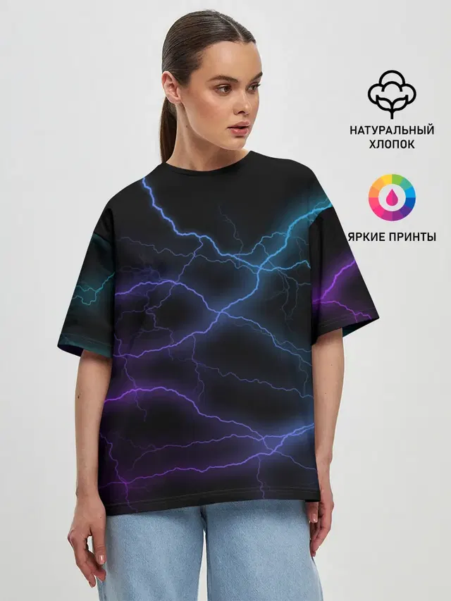 Женская футболка оверсайз