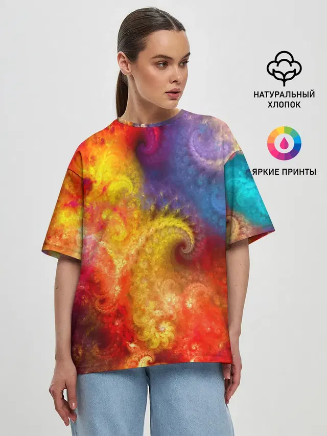 Женская футболка оверсайз