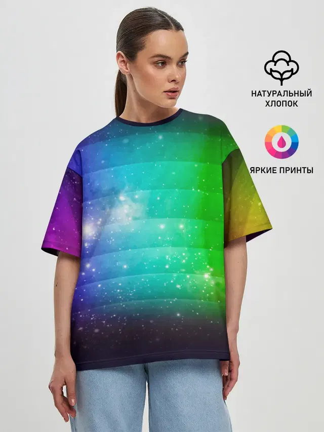 Женская футболка оверсайз