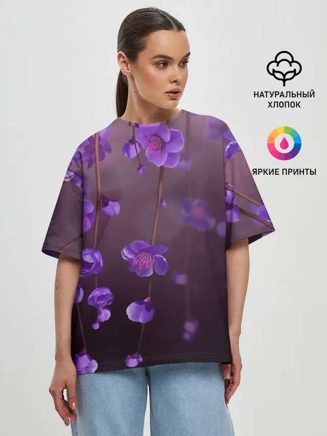 Женская футболка оверсайз