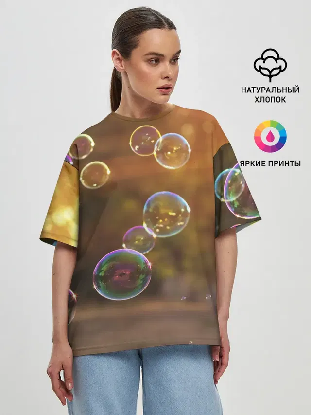 Женская футболка оверсайз