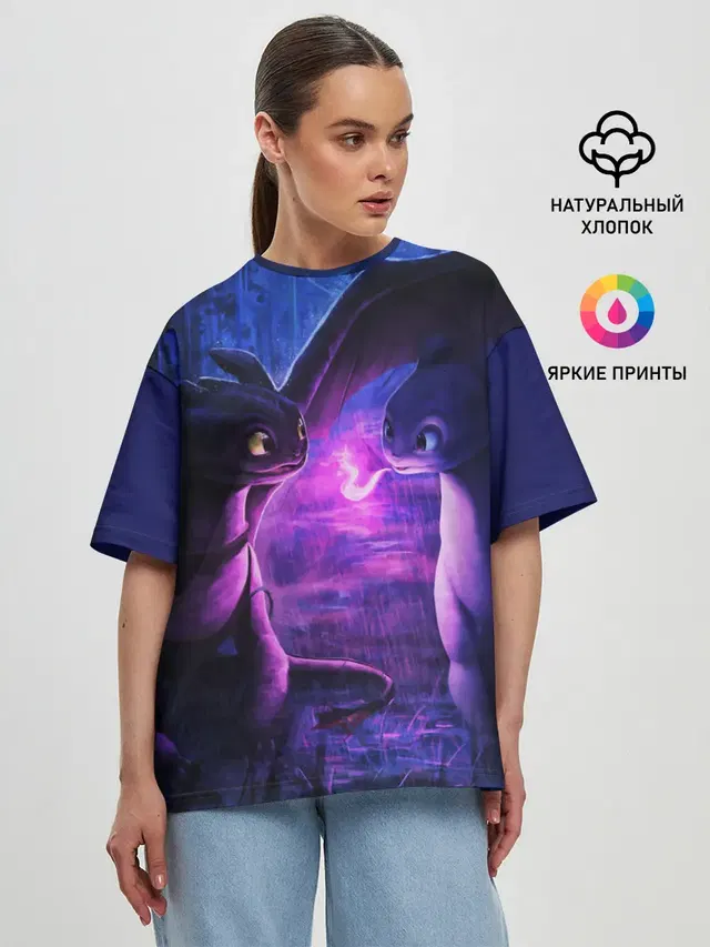 Женская футболка оверсайз
