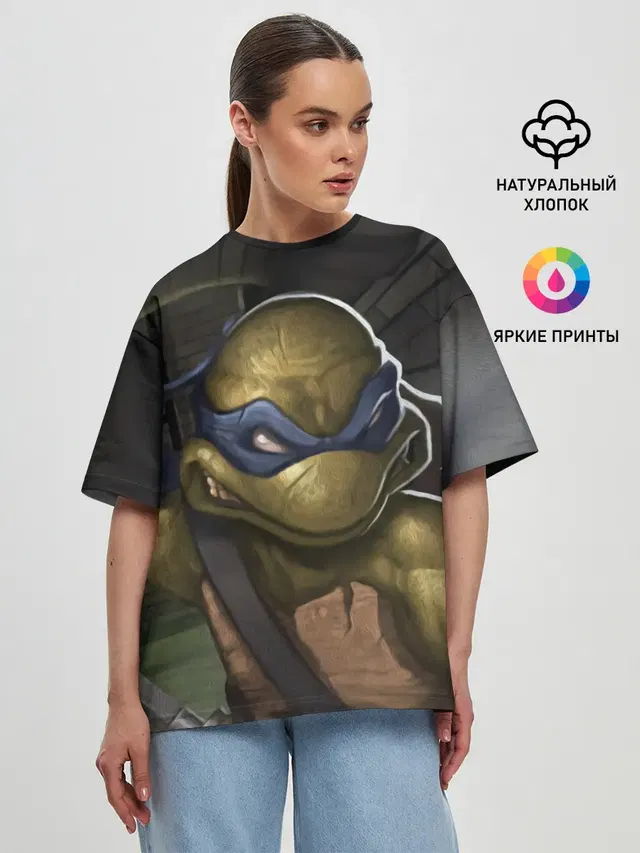 Женская футболка оверсайз
