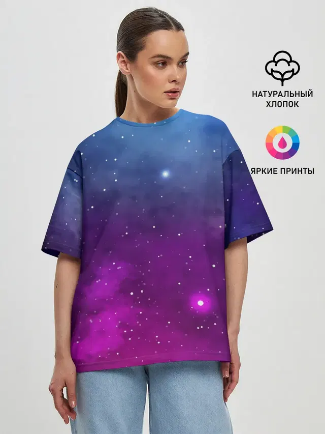 Женская футболка оверсайз