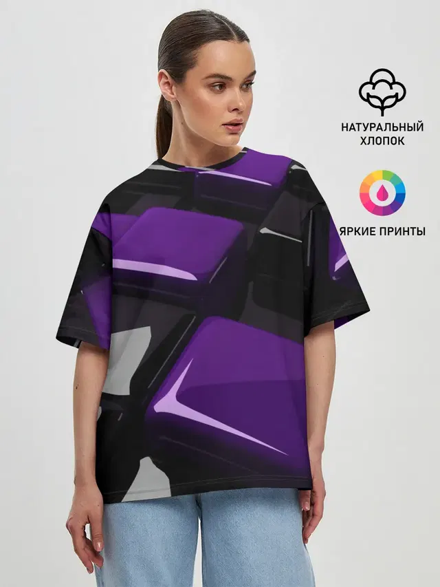 Женская футболка оверсайз