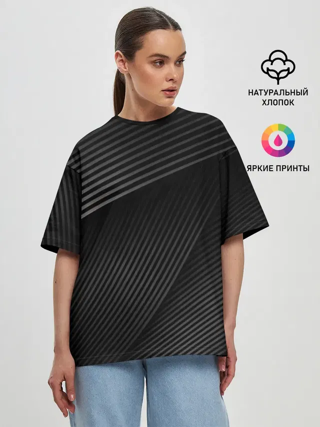 Женская футболка оверсайз