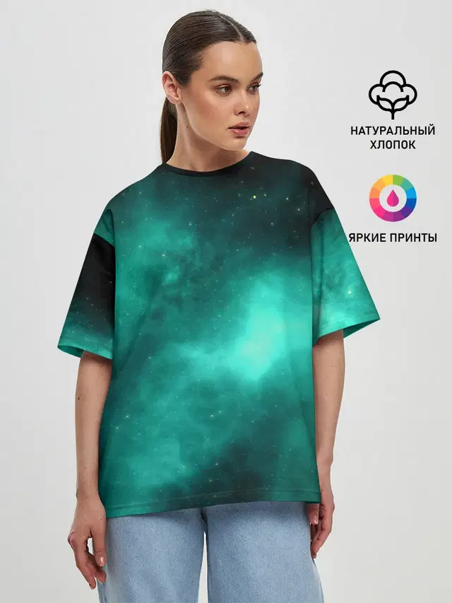 Женская футболка оверсайз