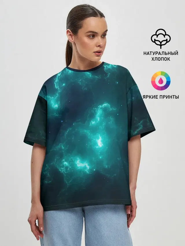 Женская футболка оверсайз