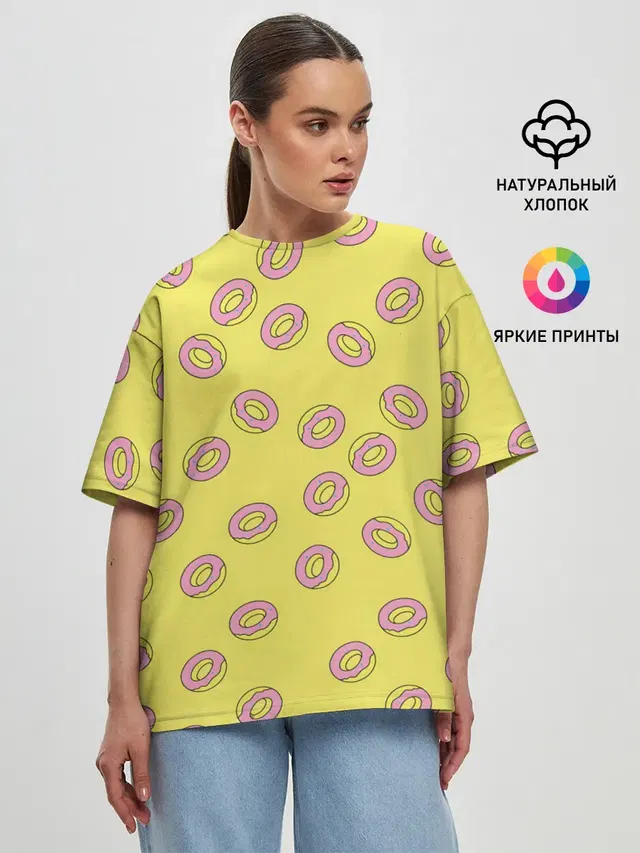 Женская футболка оверсайз