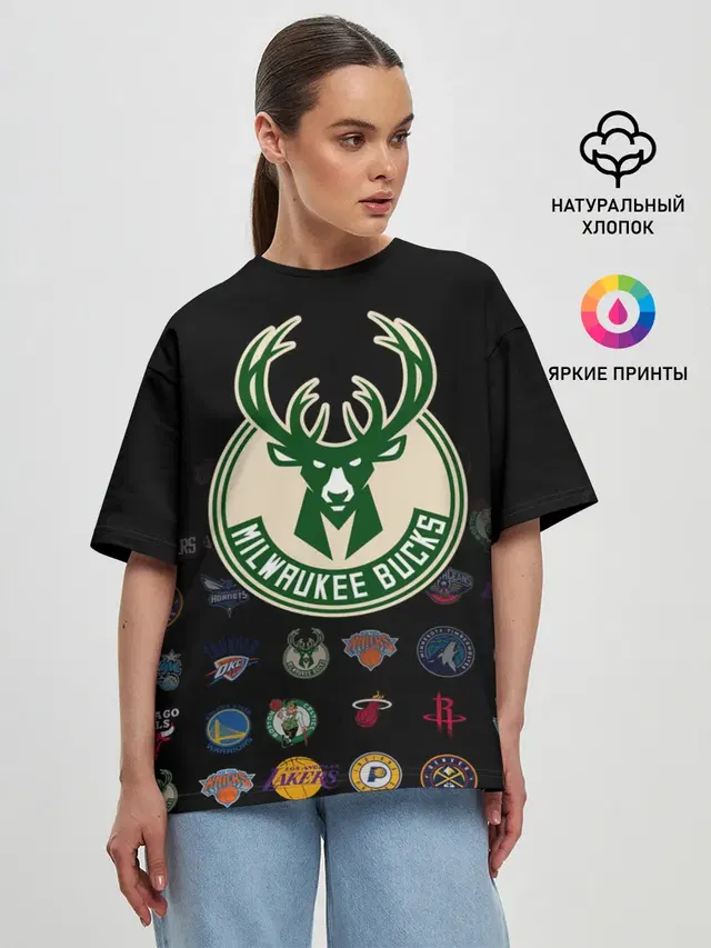Женская футболка оверсайз