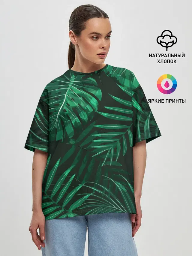 Женская футболка оверсайз