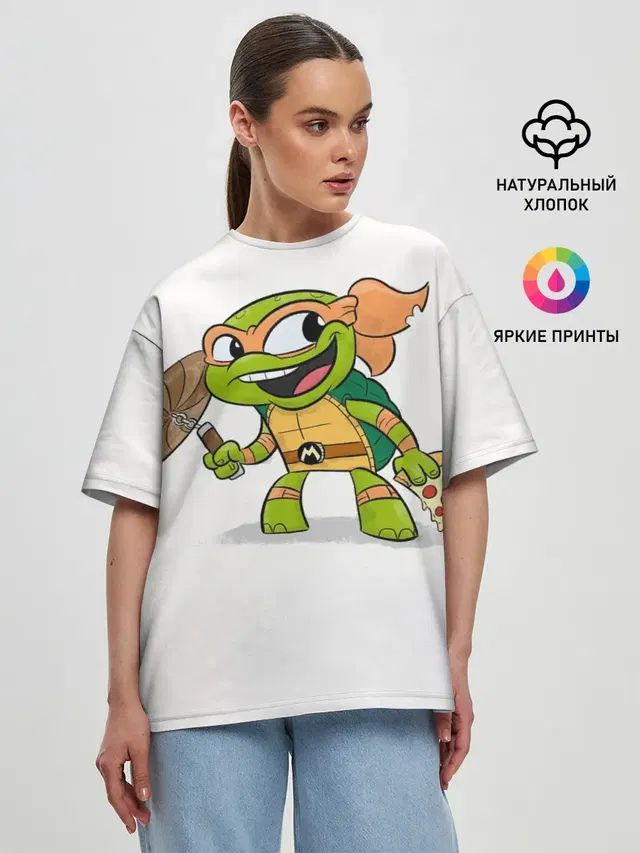 Женская футболка оверсайз