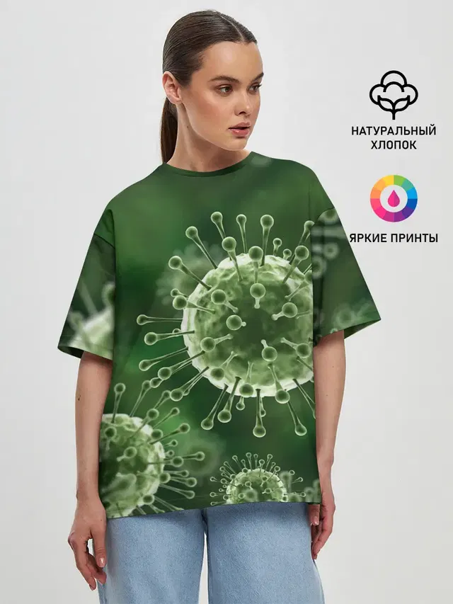 Женская футболка оверсайз