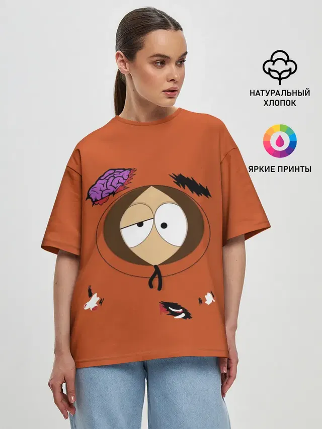 Женская футболка оверсайз