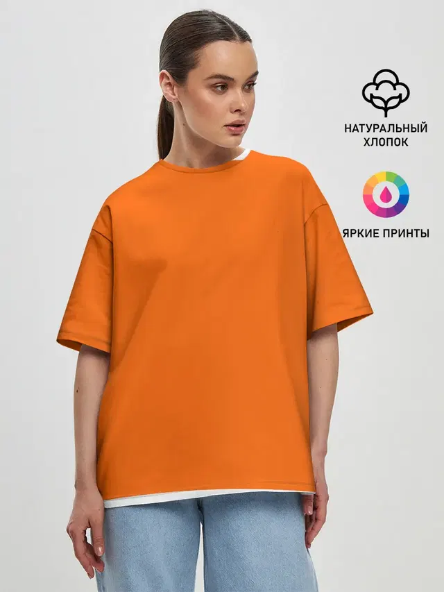 Женская футболка оверсайз