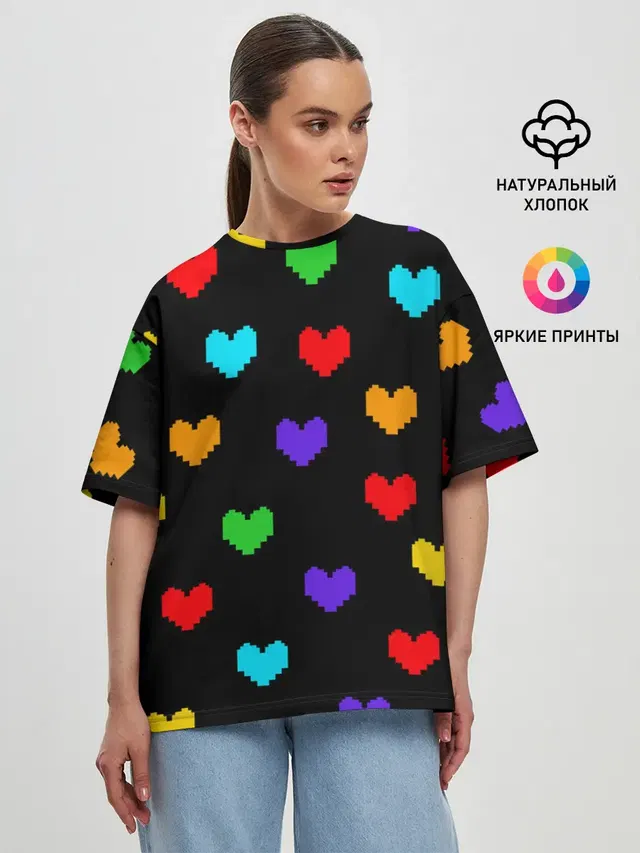Женская футболка оверсайз