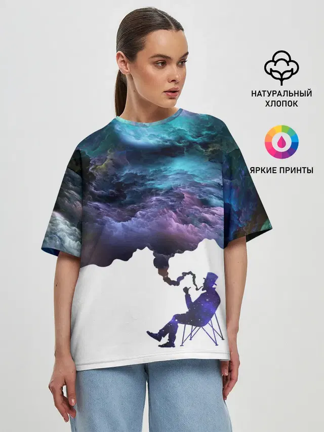 Женская футболка оверсайз