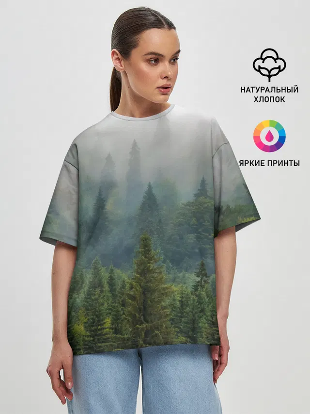 Женская футболка оверсайз