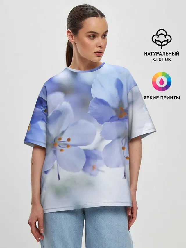 Женская футболка оверсайз