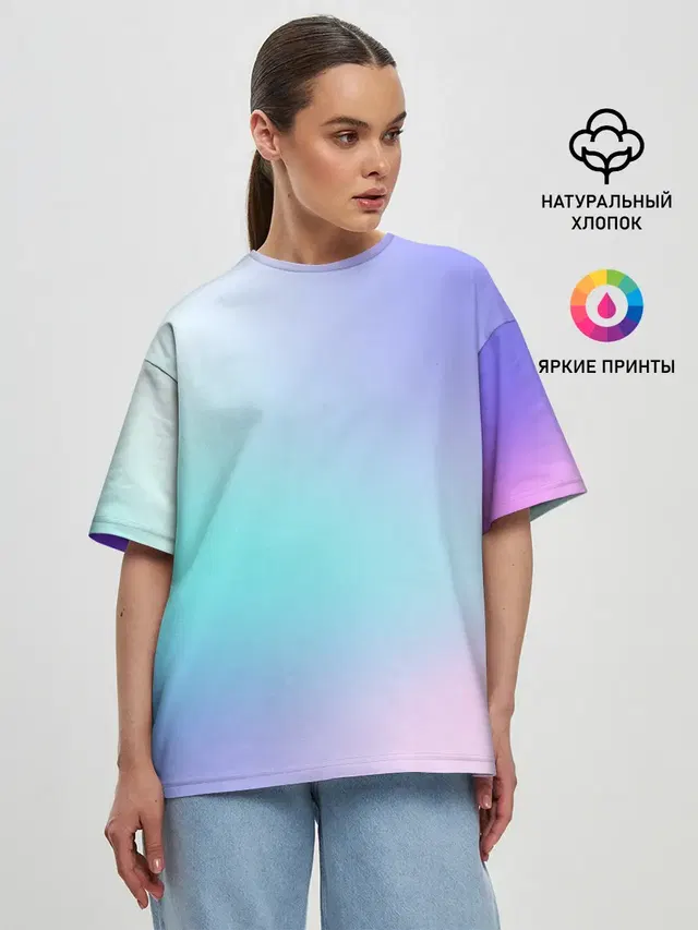 Женская футболка оверсайз