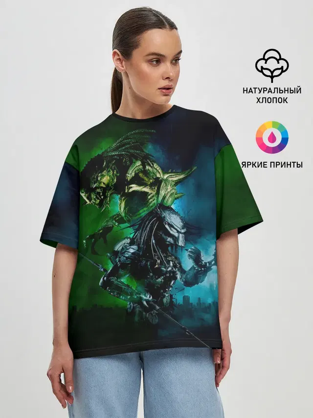 Женская футболка оверсайз