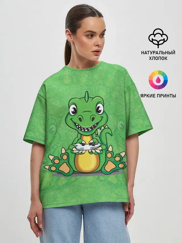 Женская футболка оверсайз