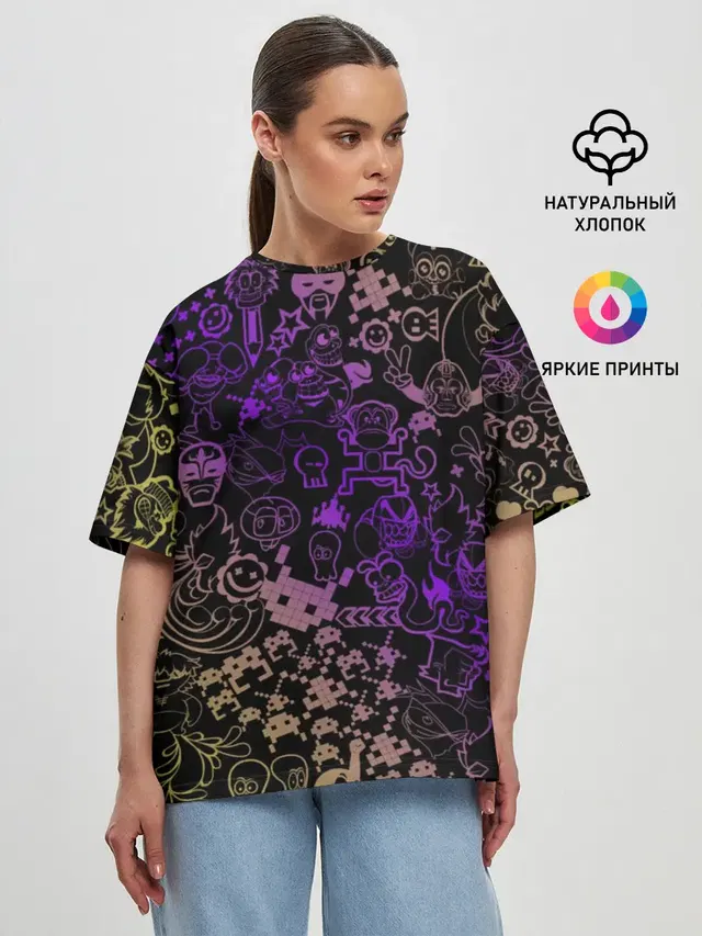 Женская футболка оверсайз
